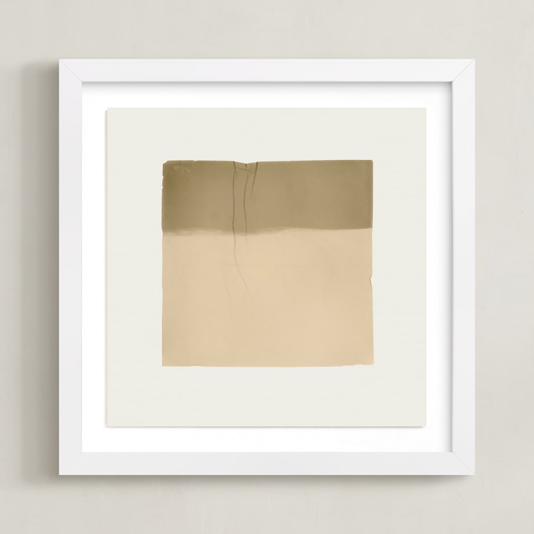 "Quatrain 2" - Art Print in Toast by Kamala Nahas - Framed