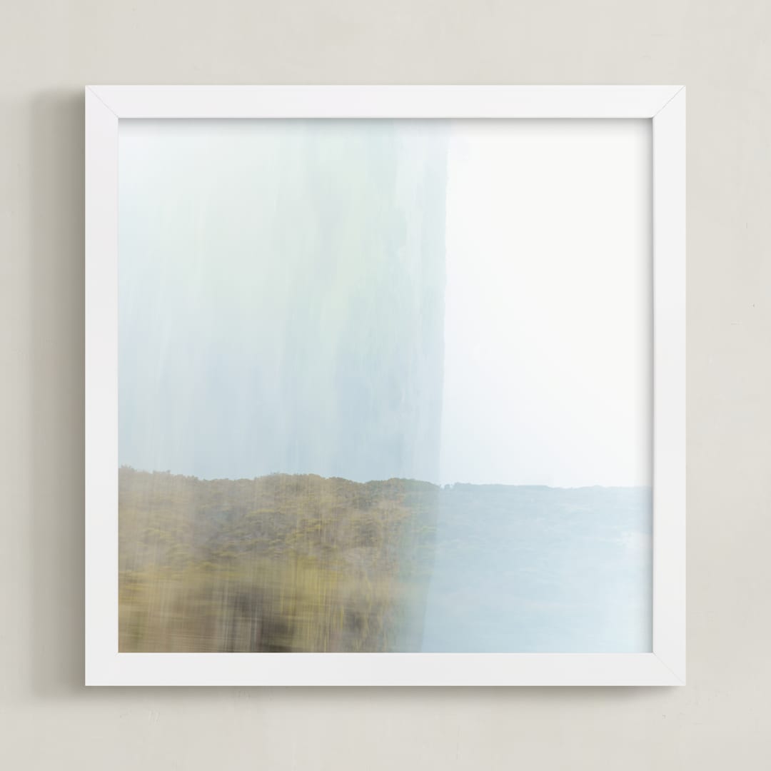 "Traveler I" - Art Print in Sky by Shawna Urban - Framed