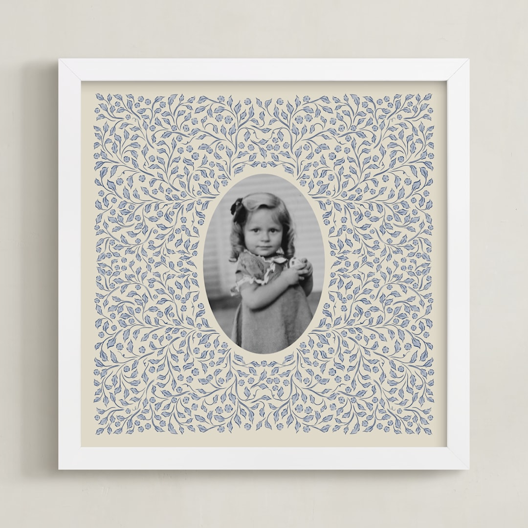 "Pendant" - Framed Photo in Sapphire by Grae - Framed
