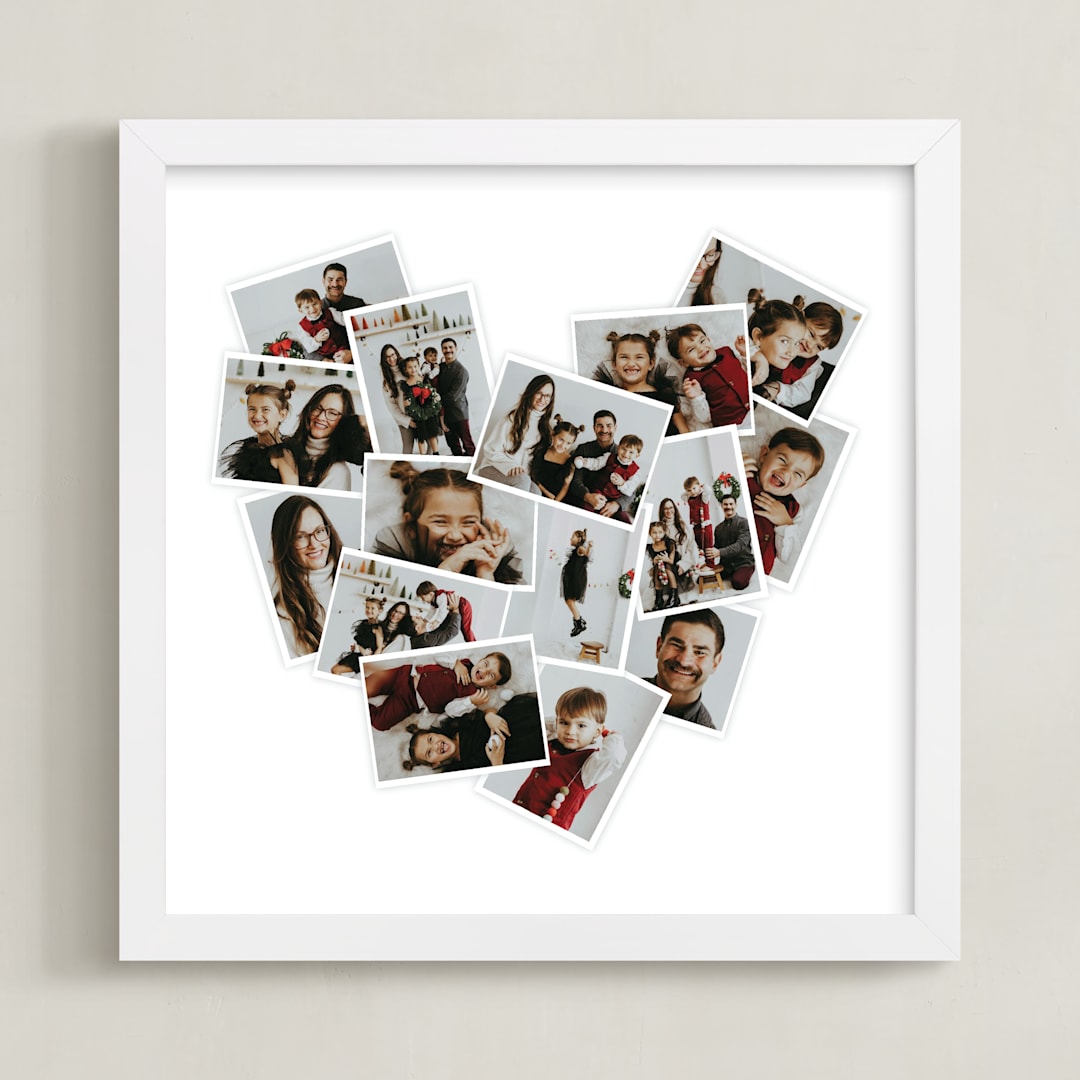 "Heart Snapshot Mini: Framed Photo" - Framed Photo in White by Minted - Framed