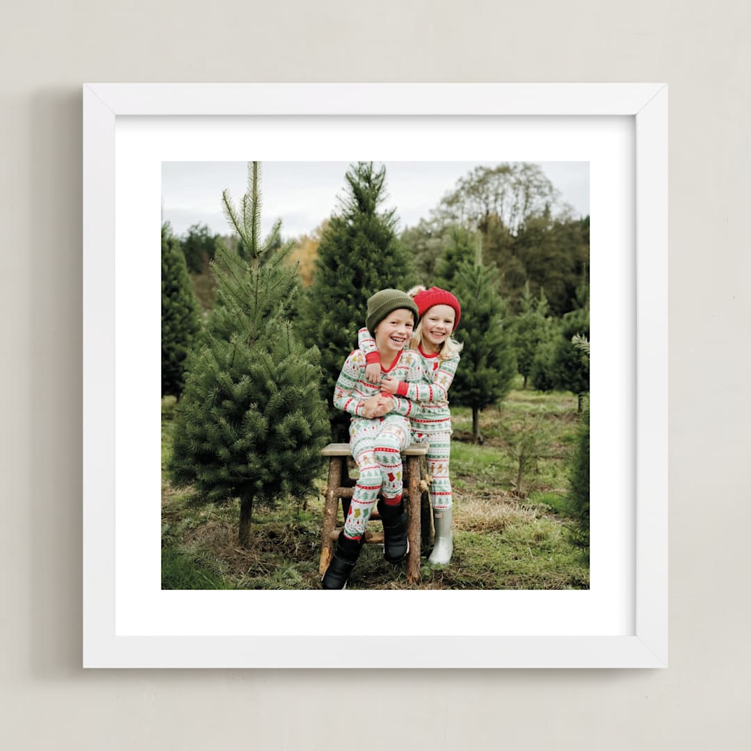 "The Big Picture: Holiday Framed Photo" - Framed Photo in White by Minted - Framed