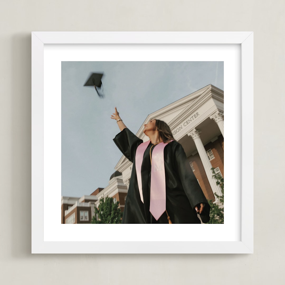"The Big Picture: Graduation Framed Photo" - Framed Photo in White by Minted - Framed