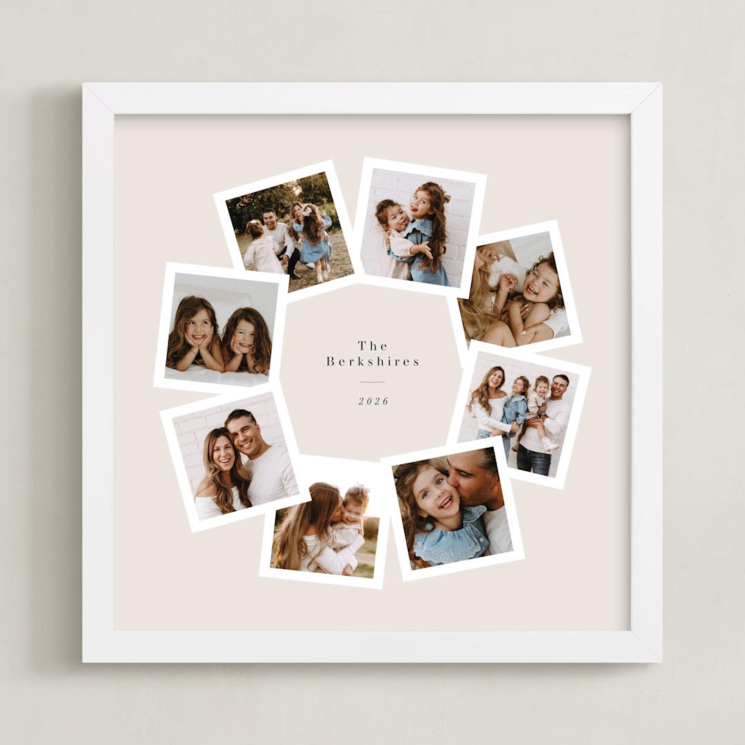 "circle square" - Framed Photo in Latte by Lori Wemple - Framed