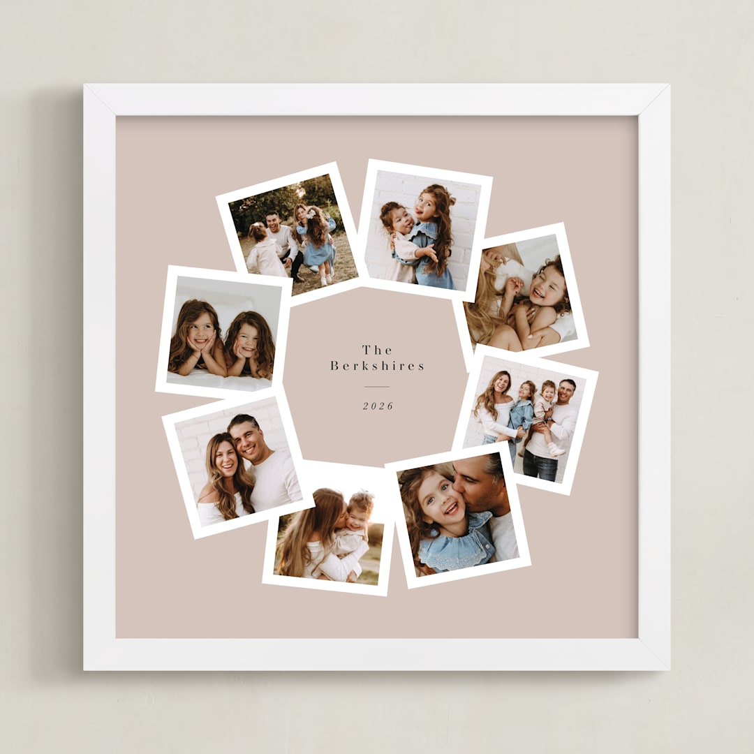 "circle square" - Framed Photo in Dirt by Lori Wemple - Framed