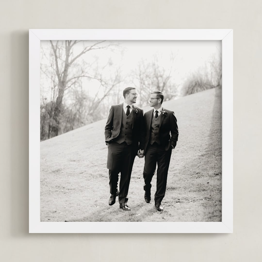 "The Big Picture: Valentine's Framed Photo" - Framed Photo in White by Minted - Framed