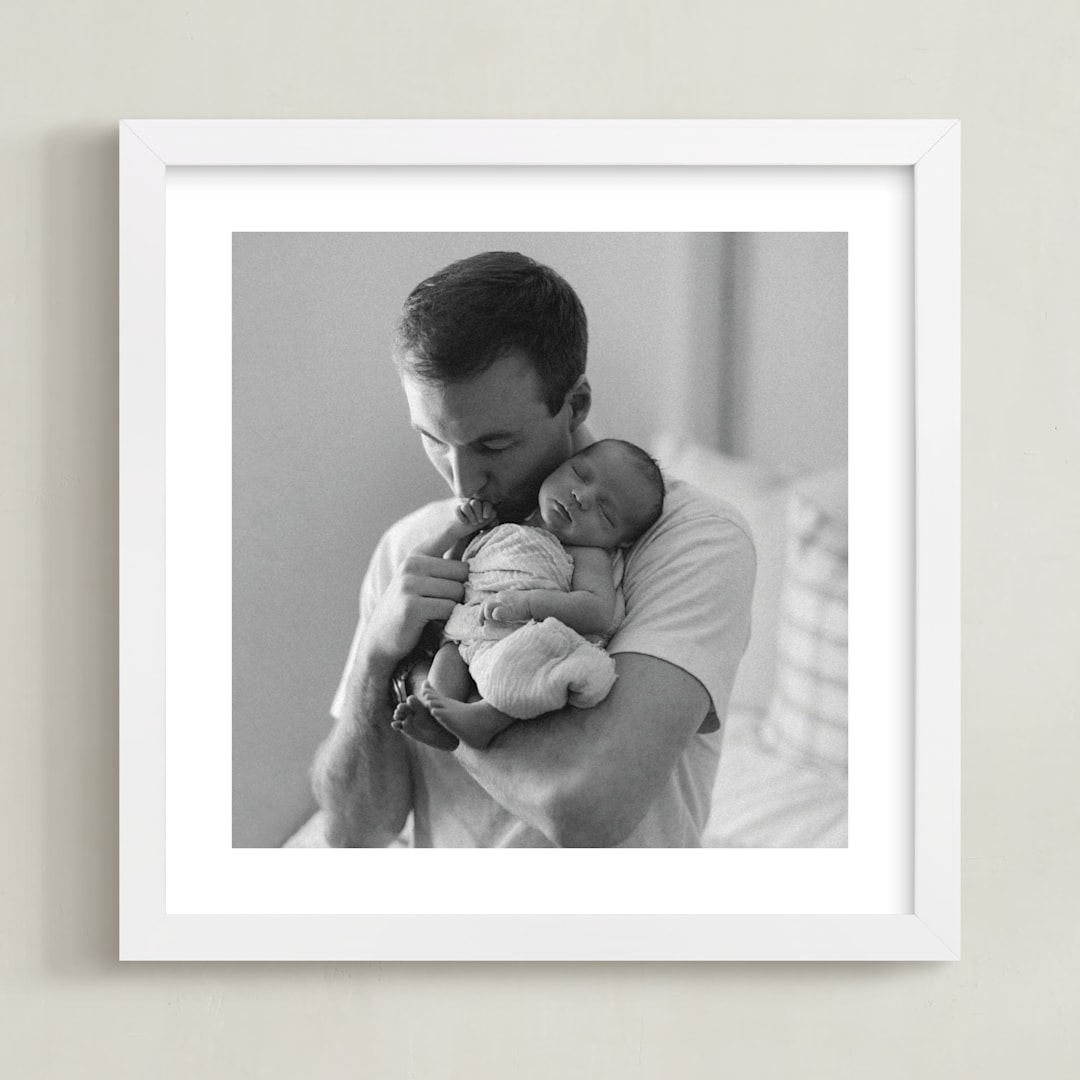 "The Big Picture: Father's Day Framed Photo" - Framed Photo in White by Minted - Framed