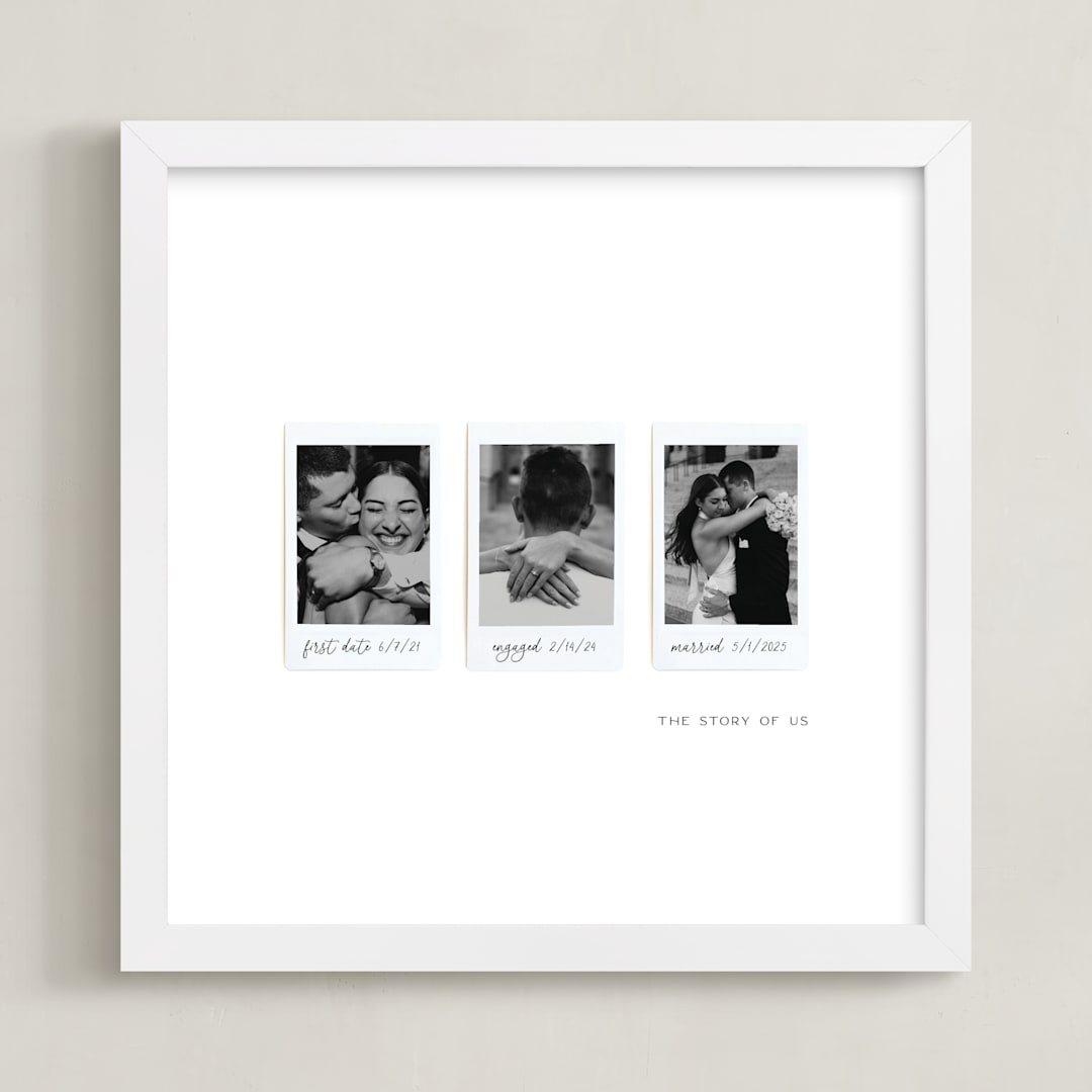 "Three Photo: Square Framed Photo" - Framed Photo in White by Olivia Kanaley Inman - Framed