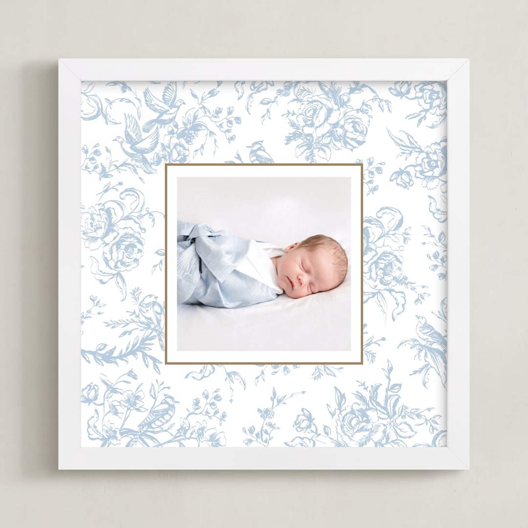"Dreamy Toile" - Framed Photo in Sky by Teju Reval - Framed