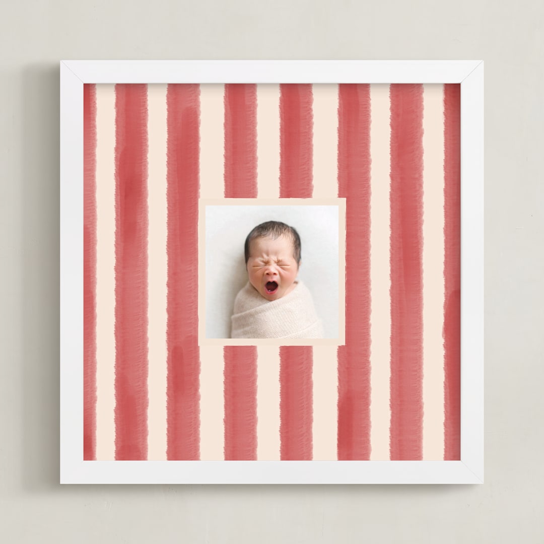 "Painted Lines" - Framed Photo in Ribbon by Grae - Framed