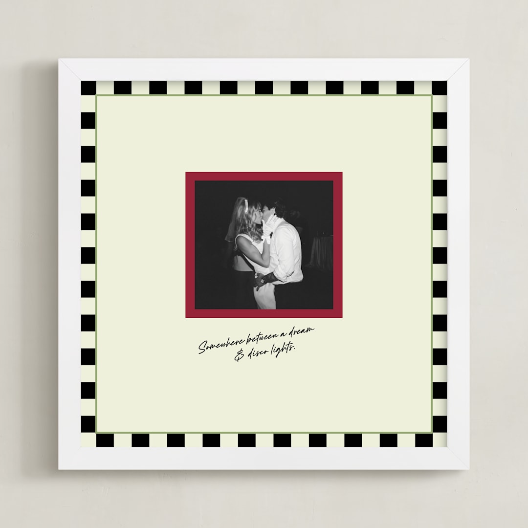 "Checkmate" - Framed Photo in Greenie by Helena Vitto - Framed