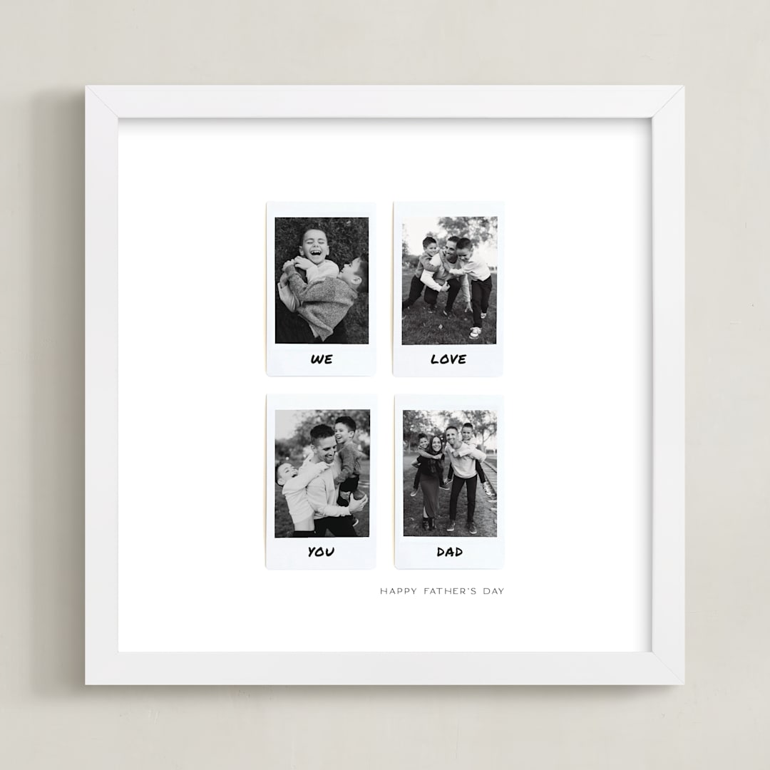 "Four Photo: Square Framed Photo" - Framed Photo in White by Olivia Kanaley Inman - Framed