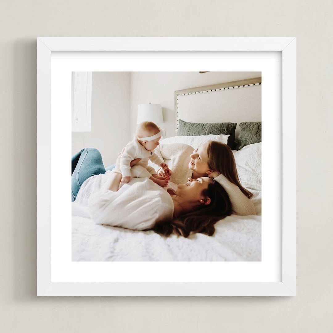 "The Big Picture: Mother's Day Framed Photo" - Framed Photo in White by Minted - Framed