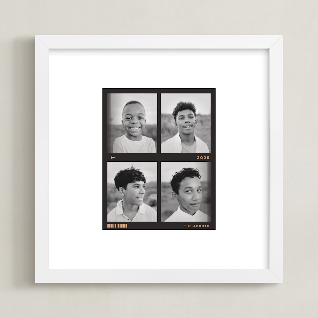 "Passport Photos" - Framed Photo in Noir by Claire - Framed