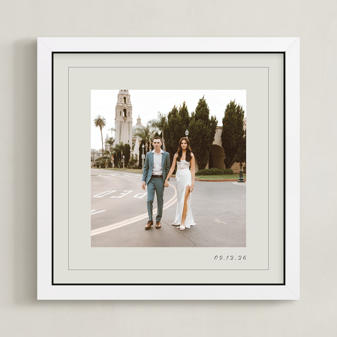 "Love Story" - Framed Photo in Opal by Nicoletta Savod - Framed