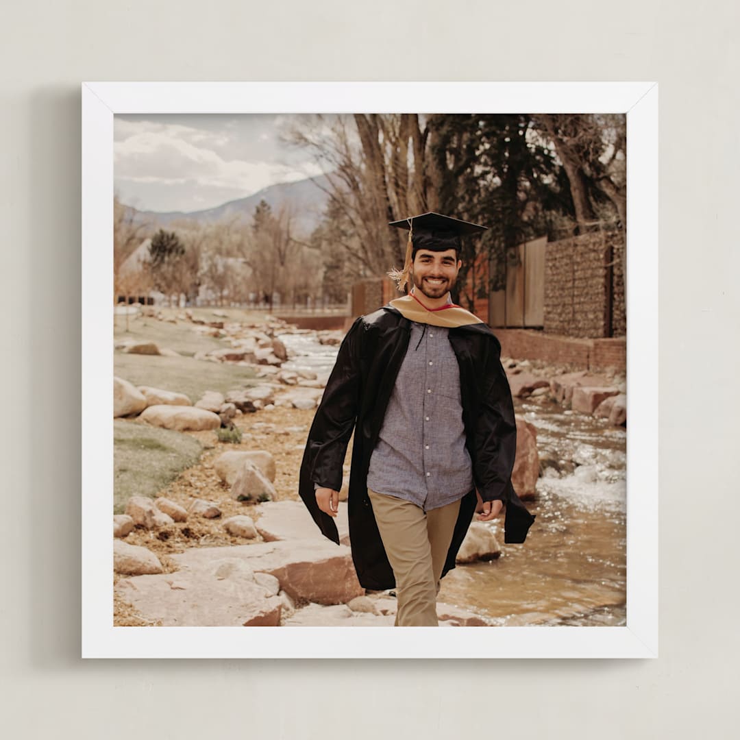 "The Big Picture: Graduation Framed Photo" - Framed Photo in White by Minted - Framed