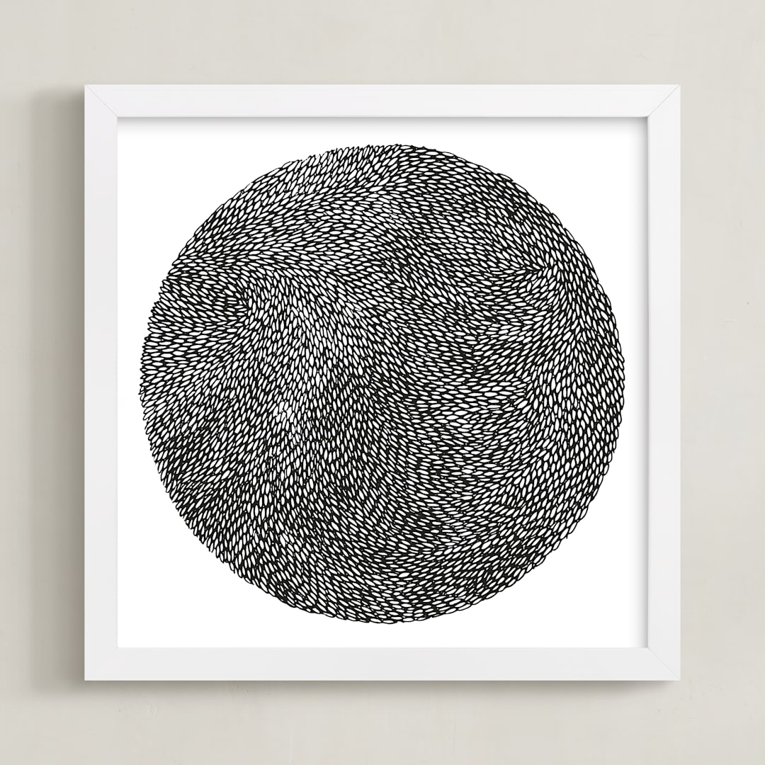 "Rice" - Art Print in Black by Bryn Wears-Fitipaldi - Framed