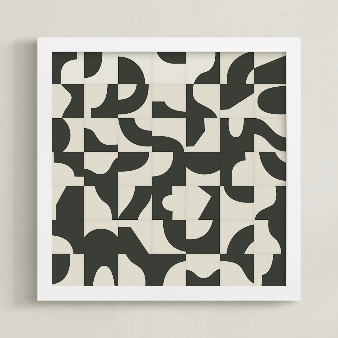 "Off The Grid 04" - Art Print in Vintage by Jennifer Morehead - Framed