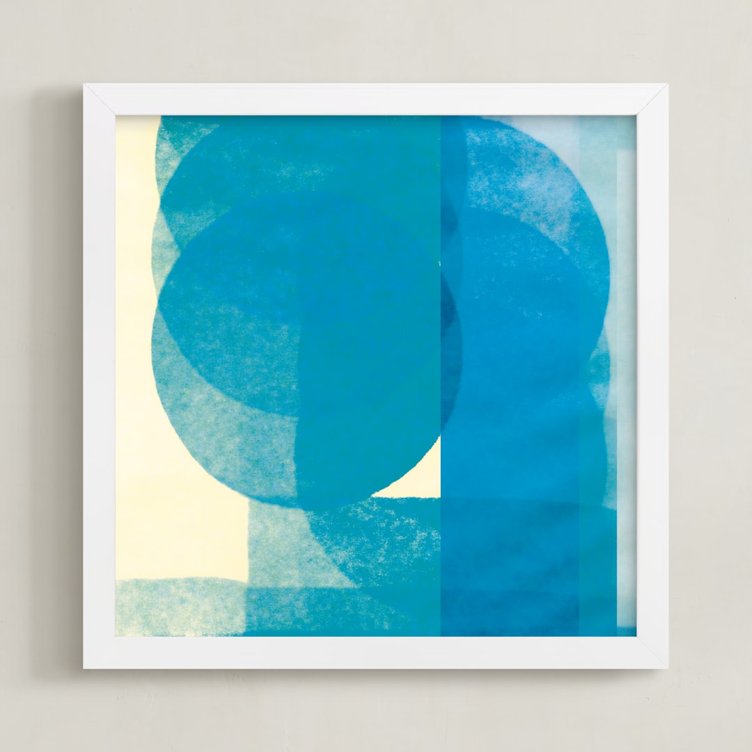 "filtered 2" - Art Print in cobalt by Kate Capone - Framed