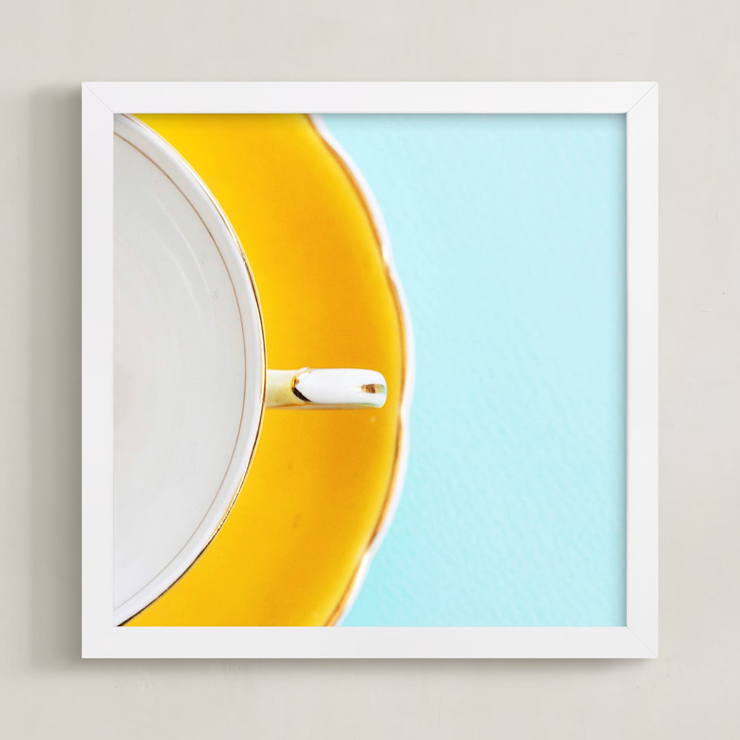 "A Necessary Luxury" - Art Print in Sunshine by Sheila Corcoran - Framed
