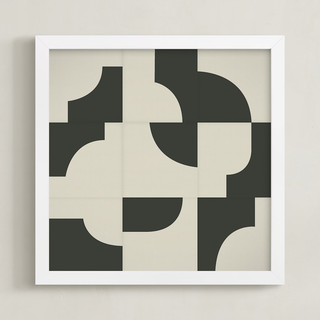 "Off The Grid 03" - Art Print in Vintage by Jennifer Morehead - Framed