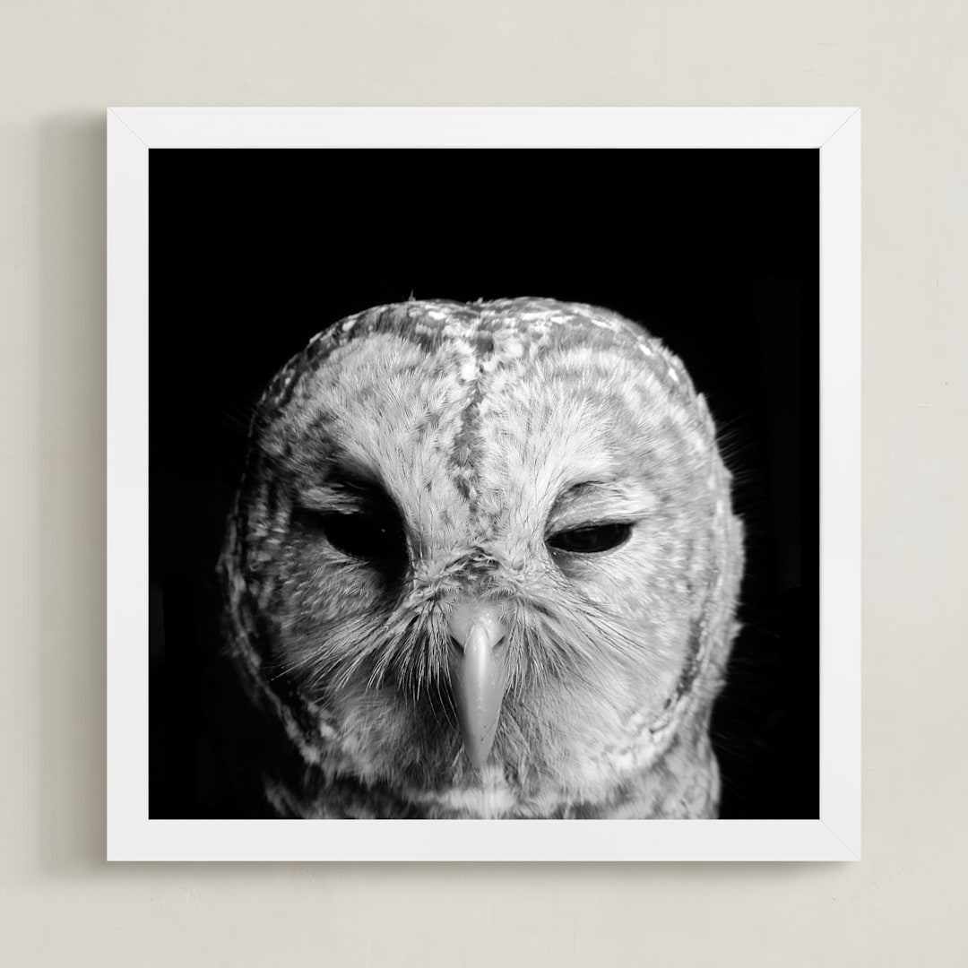 "Who Cooks For You?" - Art Print in Charcoal by Samuel Roberts - Framed