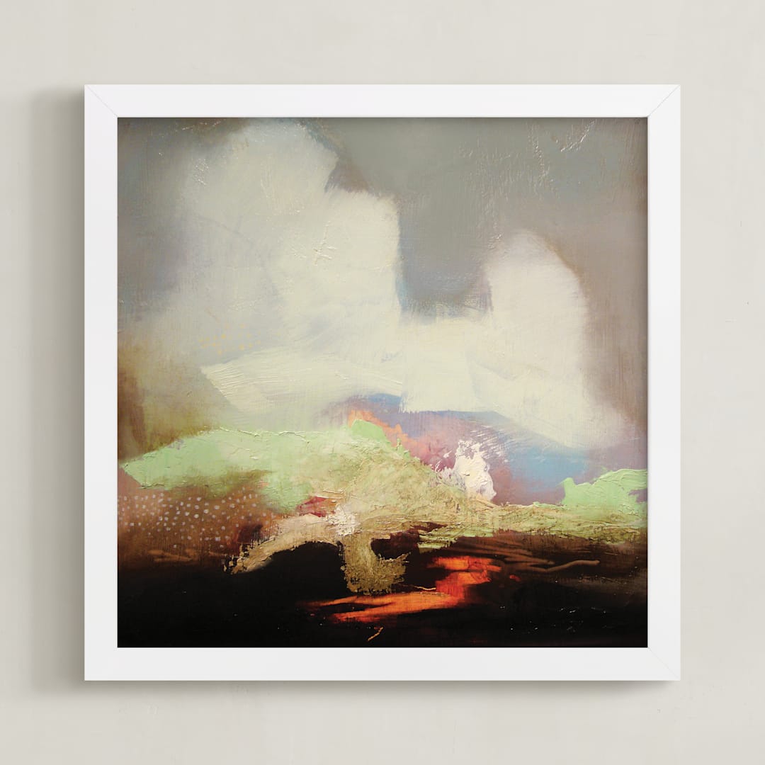 "HUNT" - Art Print in GREY by SETH SMITH - Framed