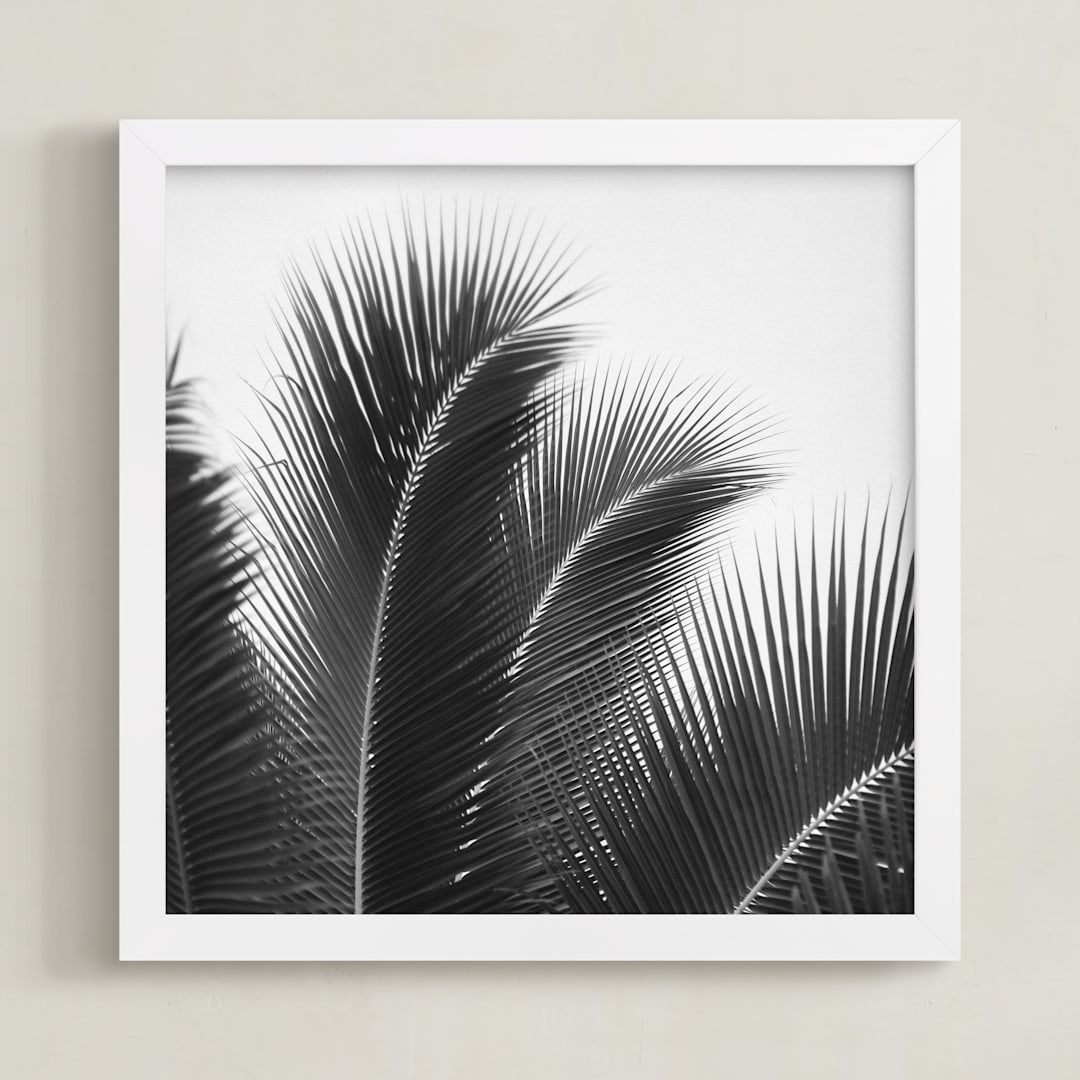"Afternoon Calm" - Art Print in Black and White by Jessica C Nugent - Framed