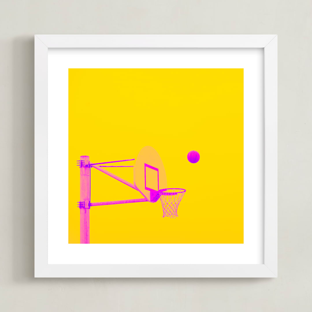 "Court Pop 3" - Art Print in Sugar Rush by Tania Medeiros - Framed