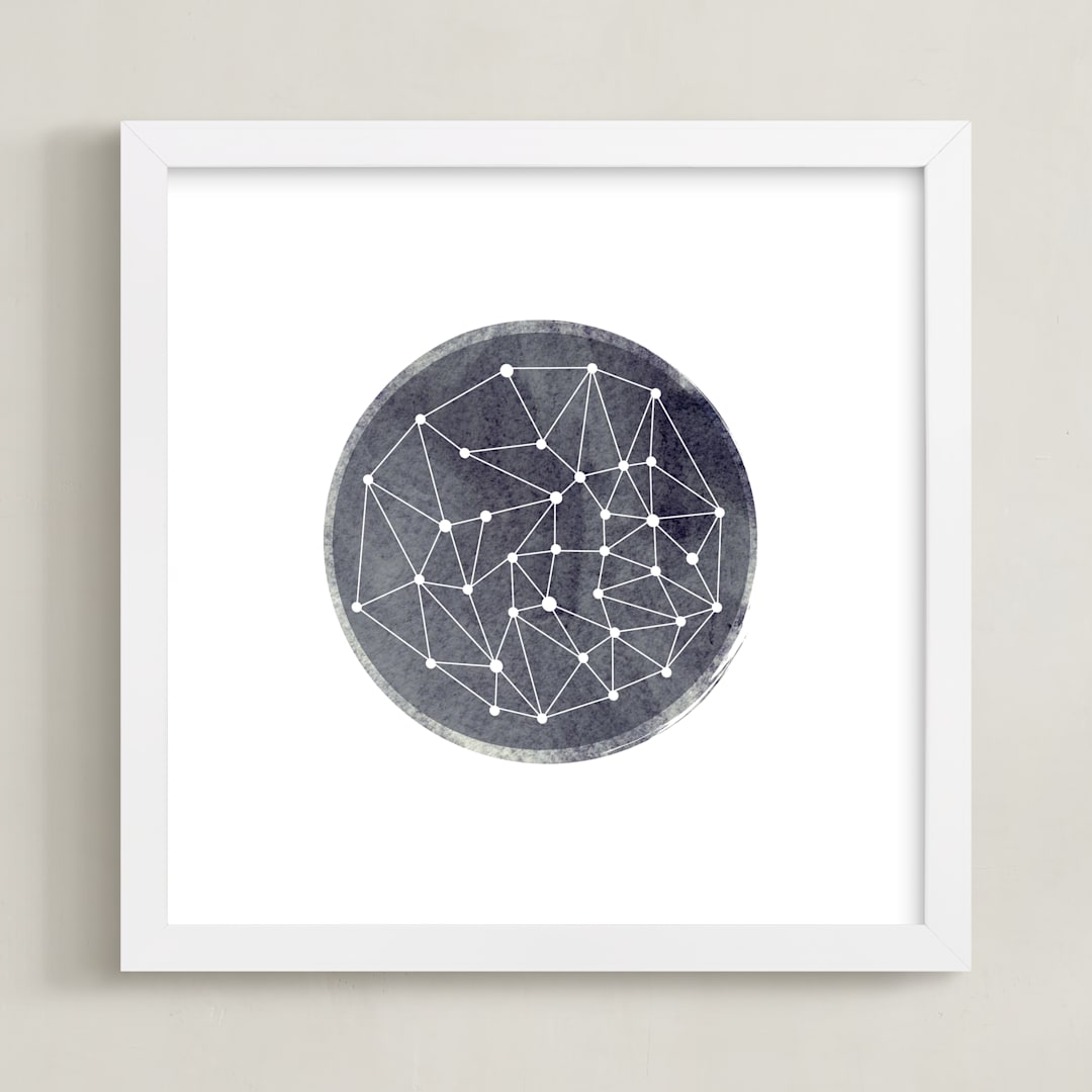 "Constellation" - Art Print in Midnight by Annie Clark - Framed