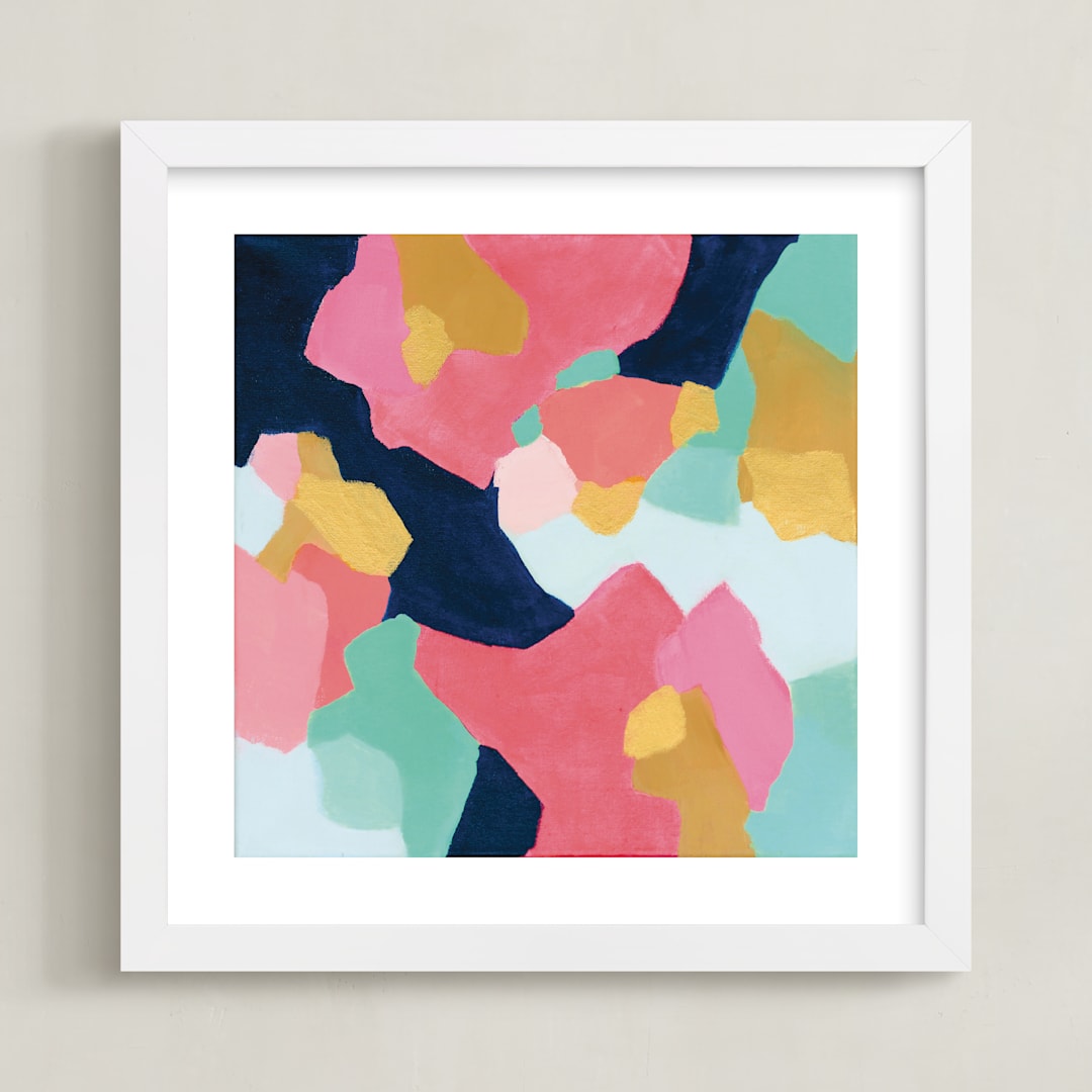 "Party Favors #2" - Art Print in Confetti by Mya Bessette - Framed