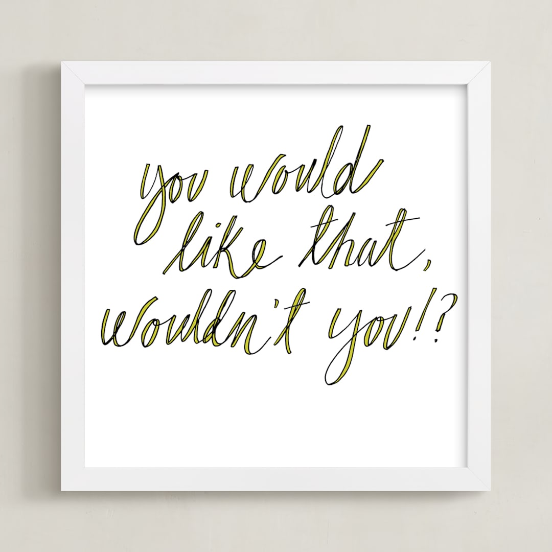 "Sassy" - Art Print in Ink by Katie Craig - Framed