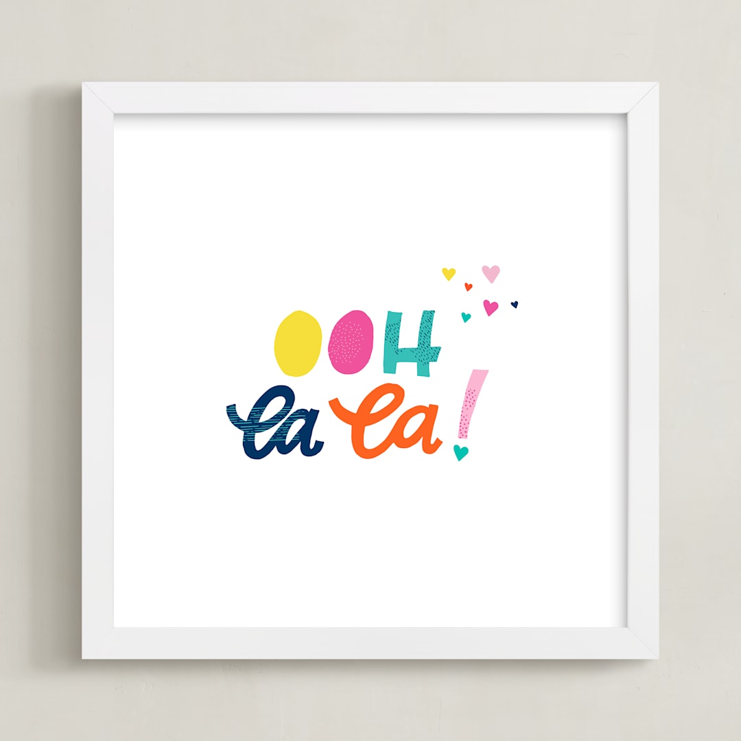 "Ooh La La!" - Art Print in Multi by Ashley DeMeyere - Framed