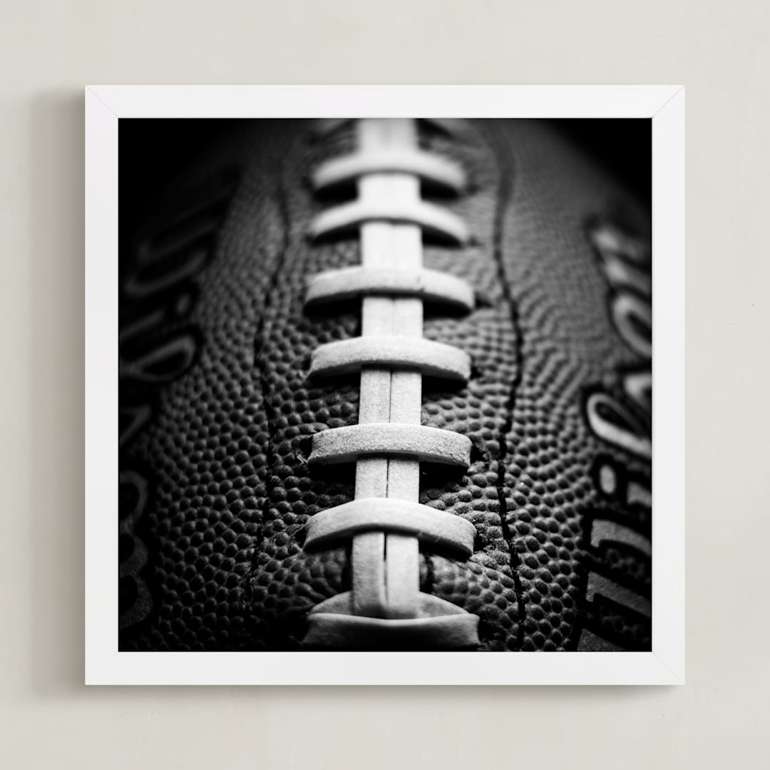 "Any Given Sunday 1 (Black + White)" - Art Print in Black & White by Shannon Howard - Framed