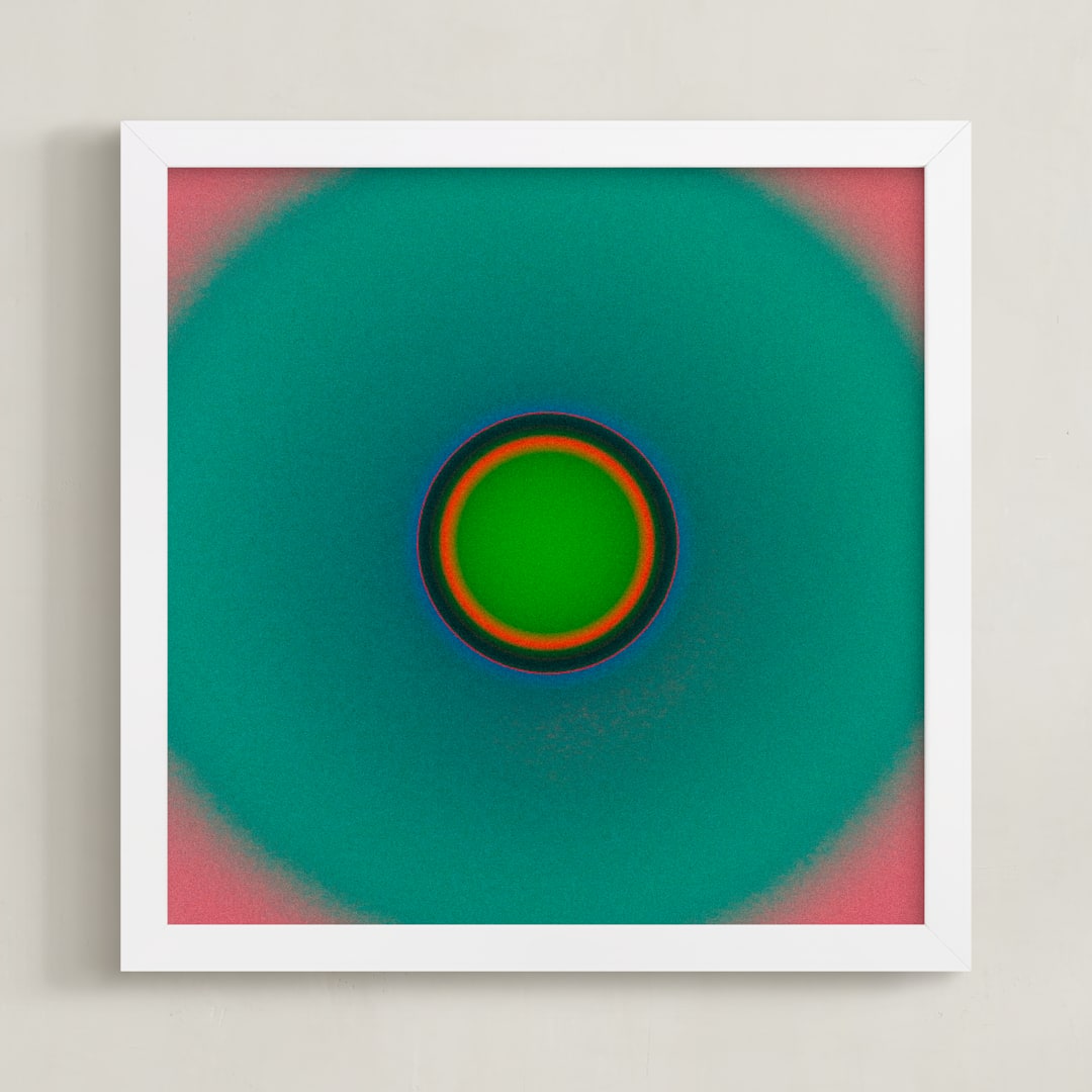 "Sun in the dust. Variations 47" - Art Print in Cyan Magenta by Arash Fattahi Acosta - Framed