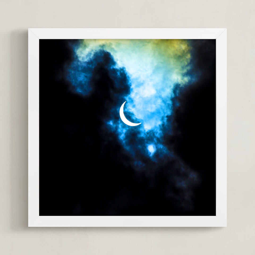 "Eclipse Nine" - Art Print in Eclipse Green by Jeff Preuss - Framed