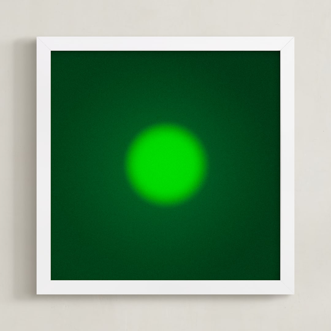 "Sun in the dust. Variations 32" - Art Print in Chroma Green by Arash Fattahi Acosta - Framed