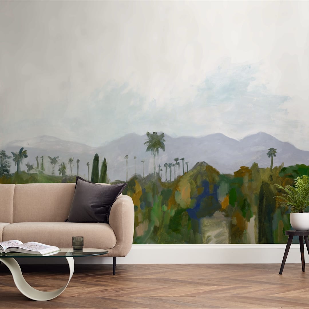 "Los Angeles landscape" - Wall Mural in Green Hills by Kelly Witmer - In a Room