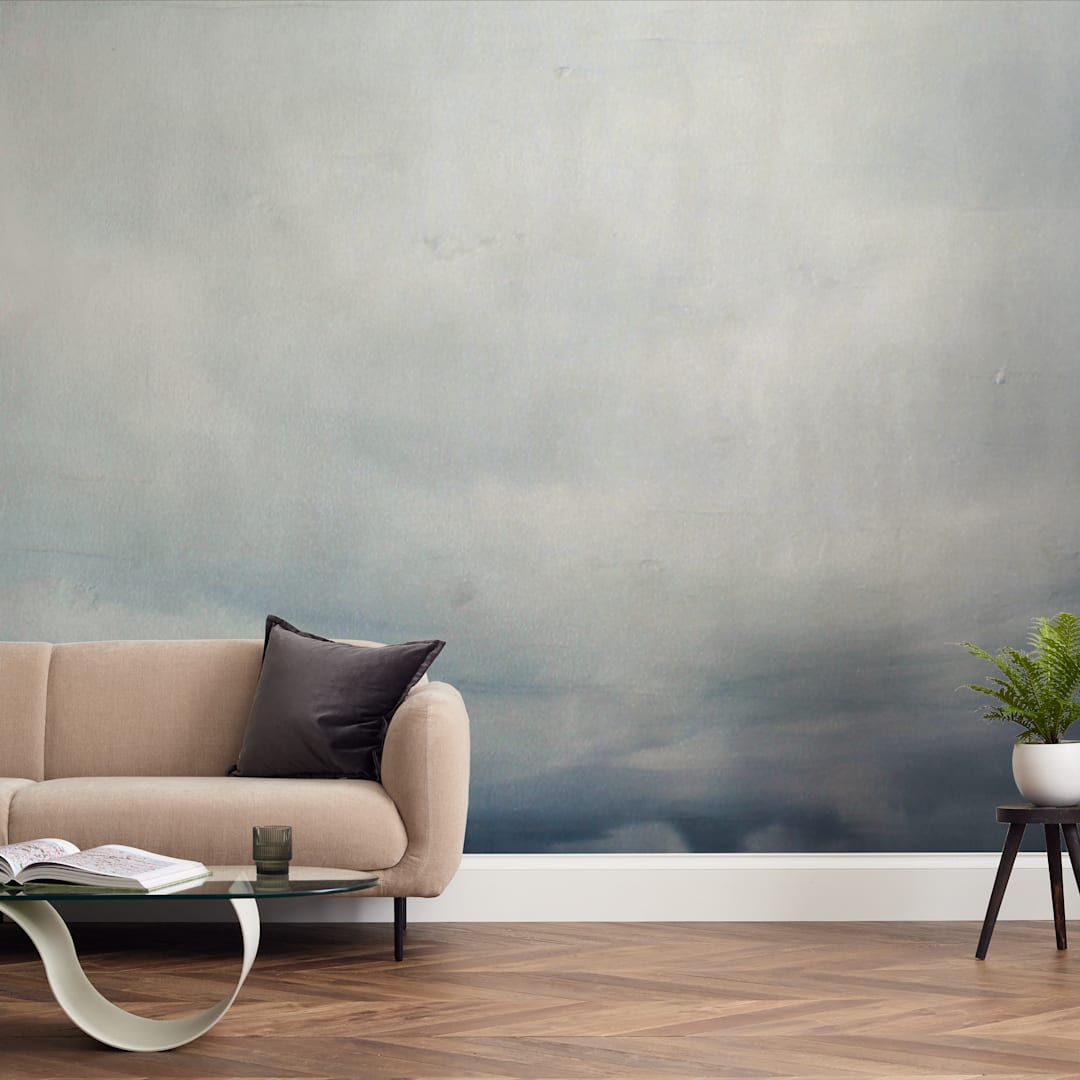 "Distant Light" - Wall Mural in Ocean by Brian Sostrom - In a Room