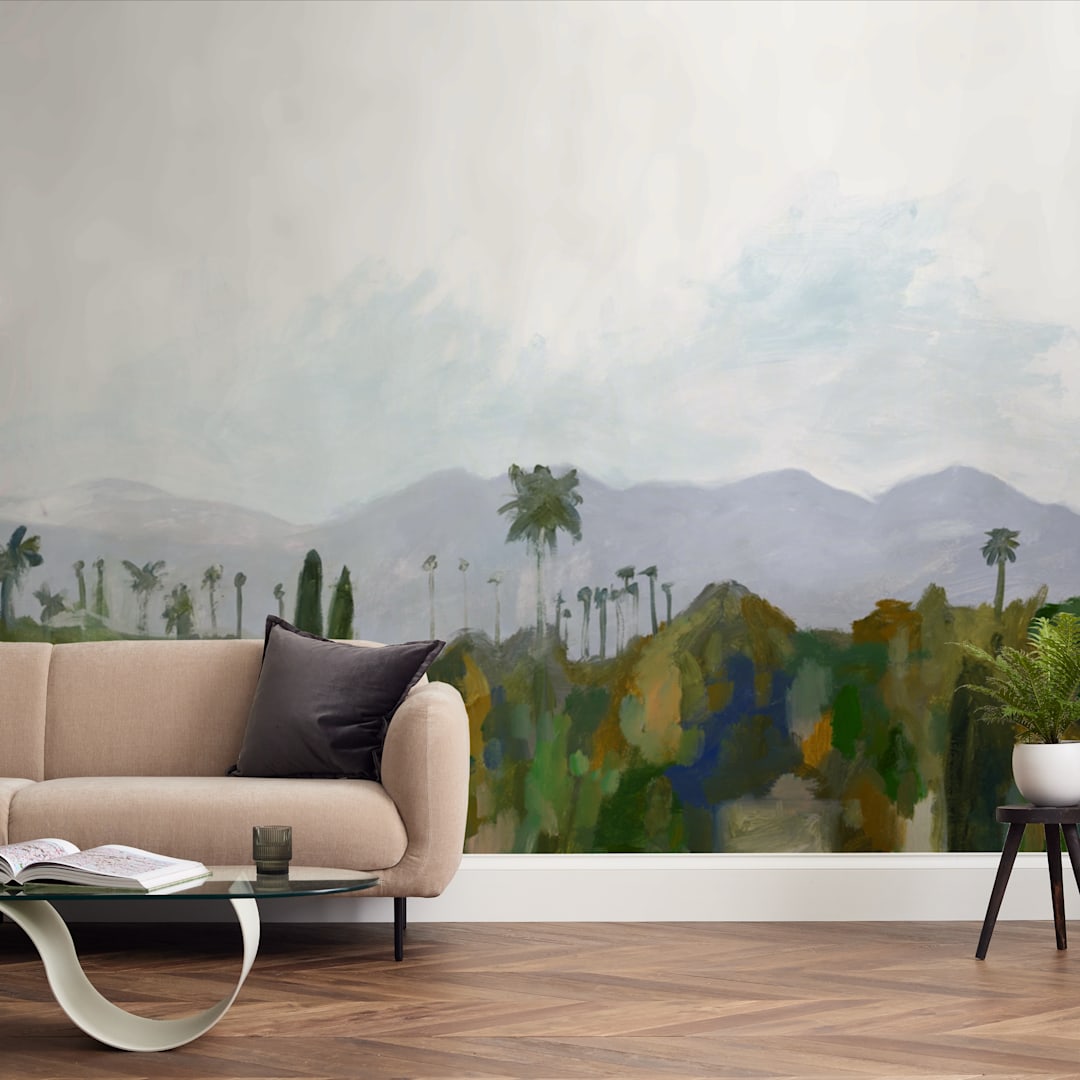 "Los Angeles landscape" - Wall Mural in Green Hills by Kelly Witmer - In a Room
