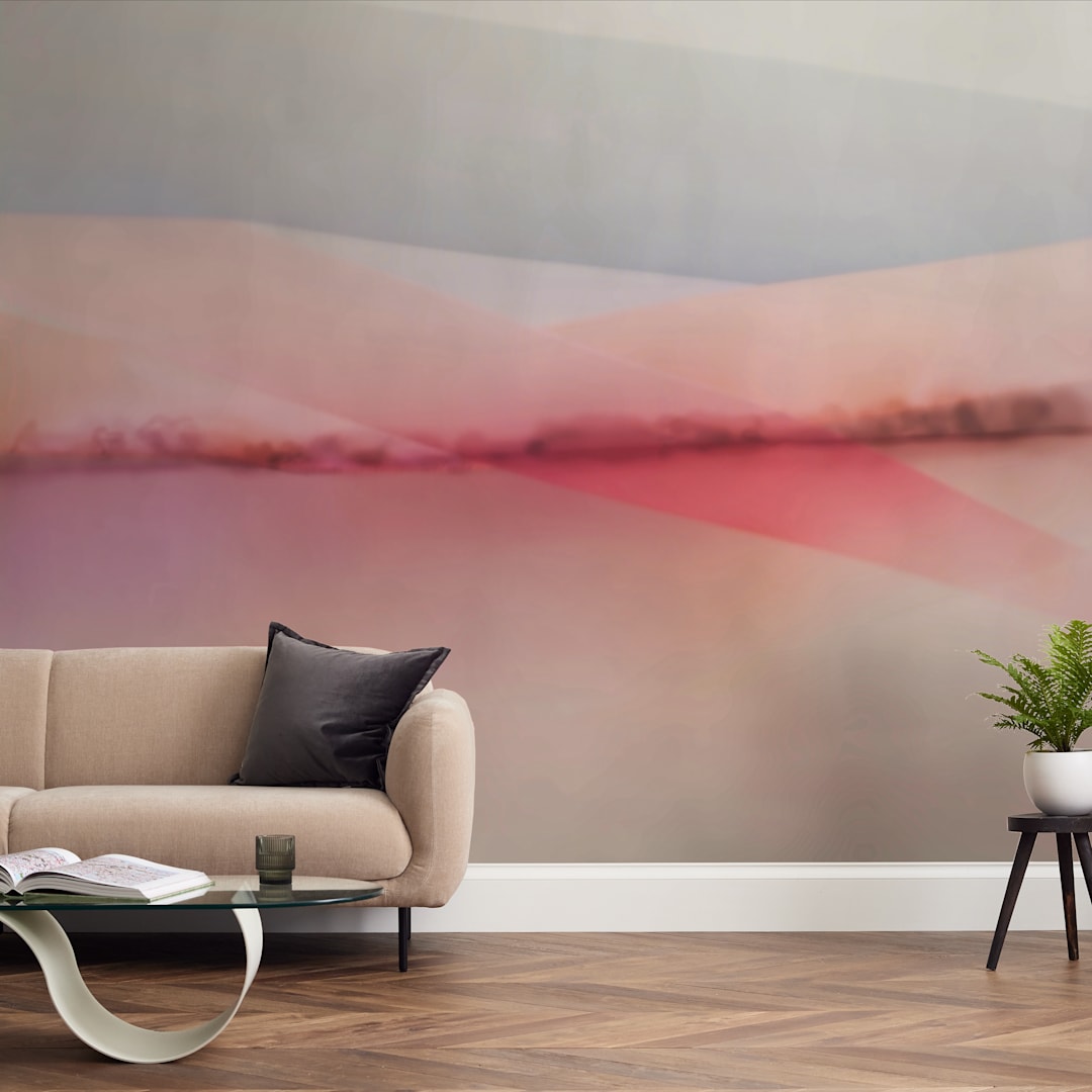 "Sailors Delight" - Wall Mural in Rose by Karen Kardatzke - In a Room