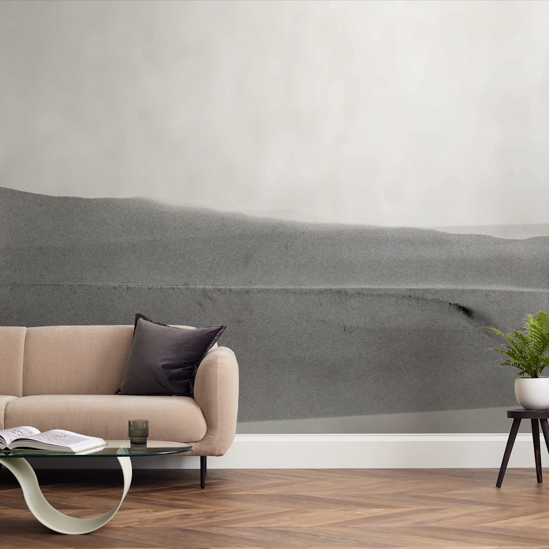 "Forecast" - Wall Mural in Smoke by Ashleigh Ninos - In a Room