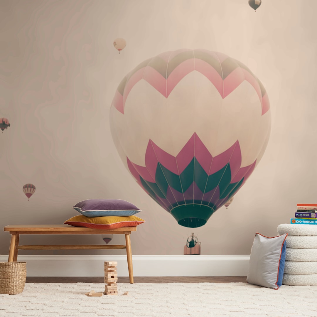 "To The Stars" - Wall Mural in White by Caroline Mint - In a Room