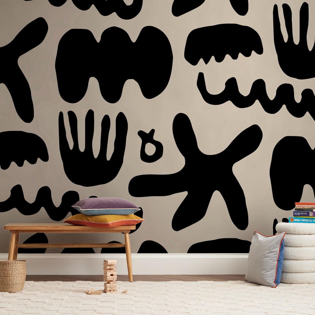 "Another day at the beach" - Wall Mural in Sand by Nathalie Chikhi - In a Room
