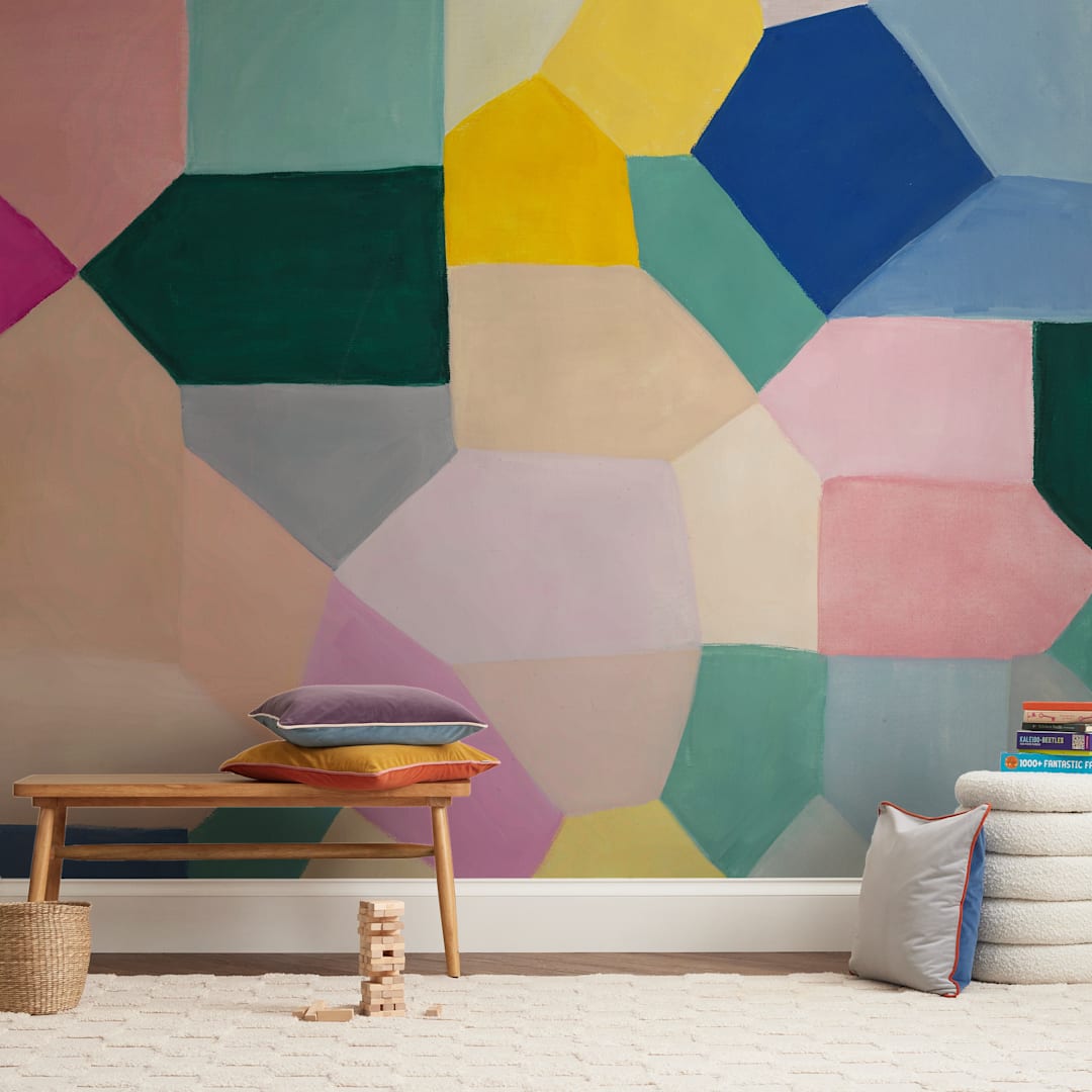 "Safe as houses" - Wall Mural in White by raven erebus - In a Room