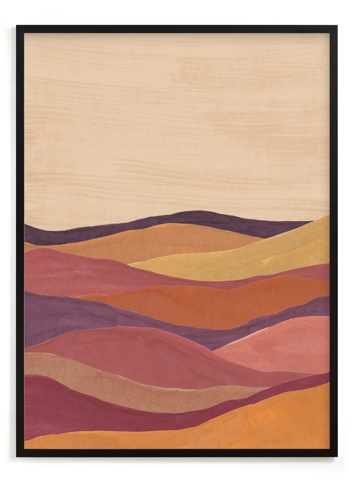 "Desert layers" - Limited Edition Art Print by Annie Shapiro in beautiful frame options and a variety of sizes.