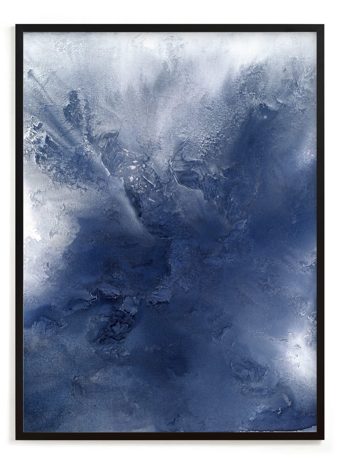 "indigo exhale!" - Art Print by Teodora Guererra in beautiful frame options and a variety of sizes.