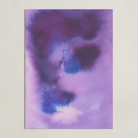 "Purple Abstract" - Art Print in Purple by Agata Jasinska - Unframed