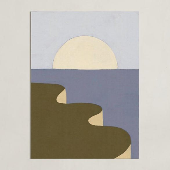 "New Day" - Art Print in Lavender Purple by Alisa Galitsyna - Unframed