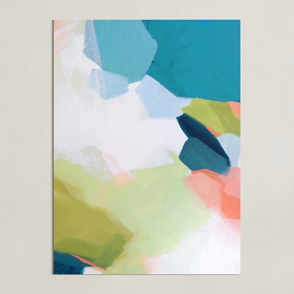 "Nev II" - Art Print in Celery by Mya Bessette - Unframed