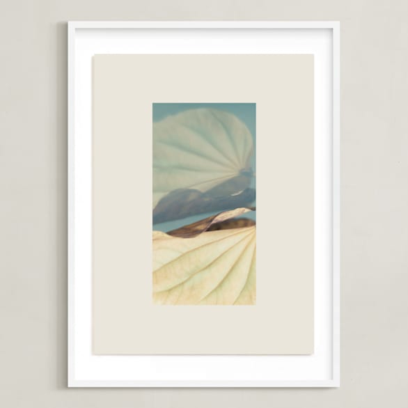 "It's a Beautiful Life II" - Art Print in Blue Sage by Shawna Urban - Framed